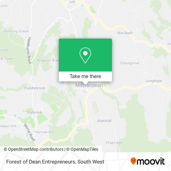 Forest of Dean Entrepreneurs map