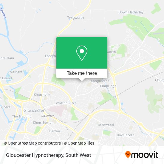 Gloucester Hypnotherapy map