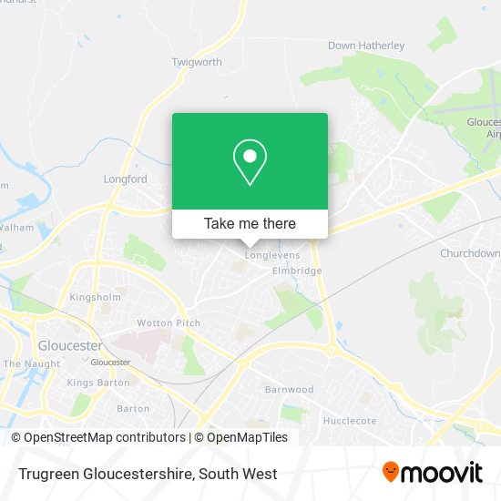 Trugreen Gloucestershire map