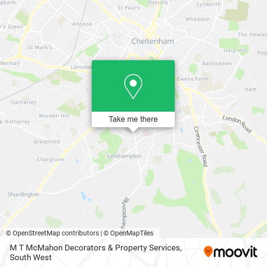 M T McMahon Decorators & Property Services map