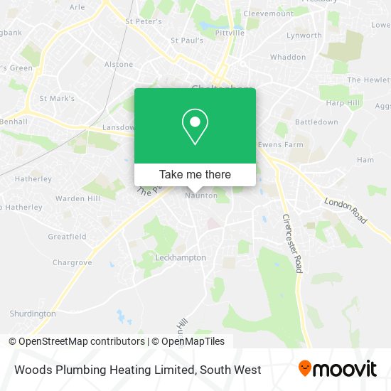 Woods Plumbing Heating Limited map
