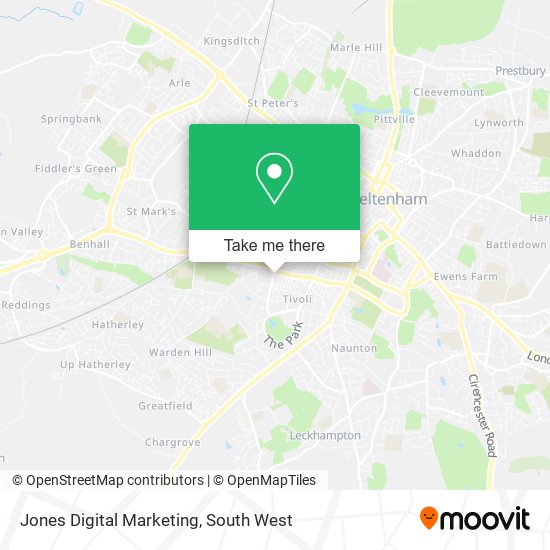 Jones Digital Marketing map