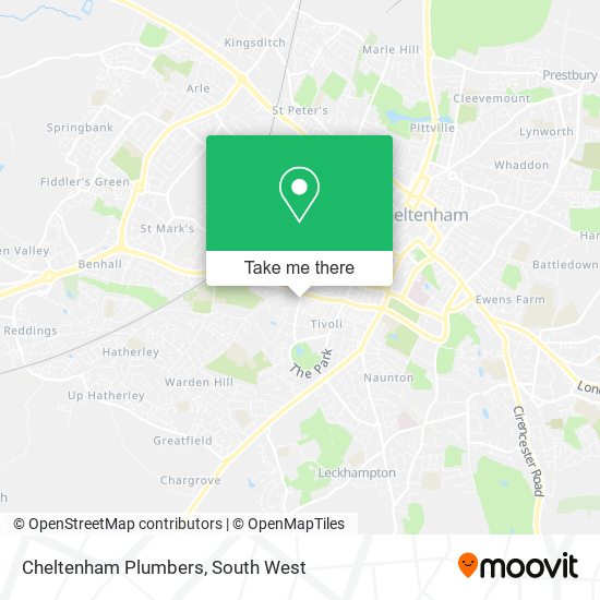 Cheltenham Plumbers map