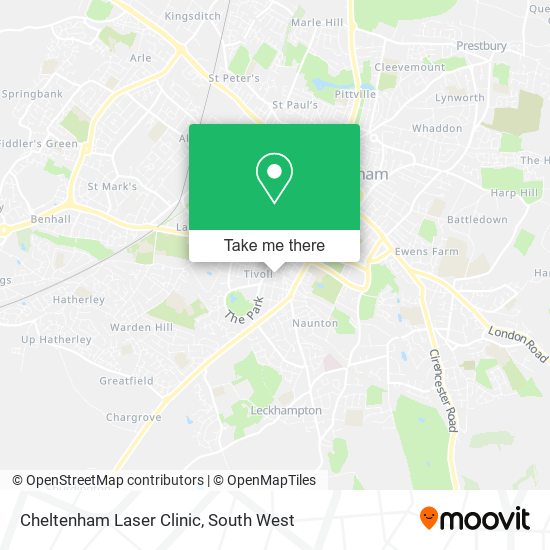 Cheltenham Laser Clinic map