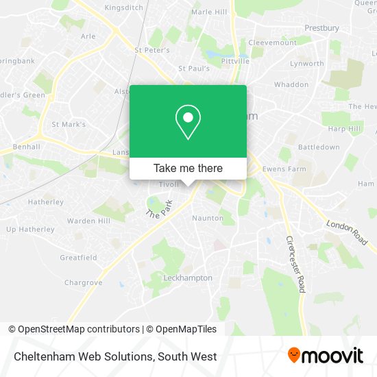 Cheltenham Web Solutions map