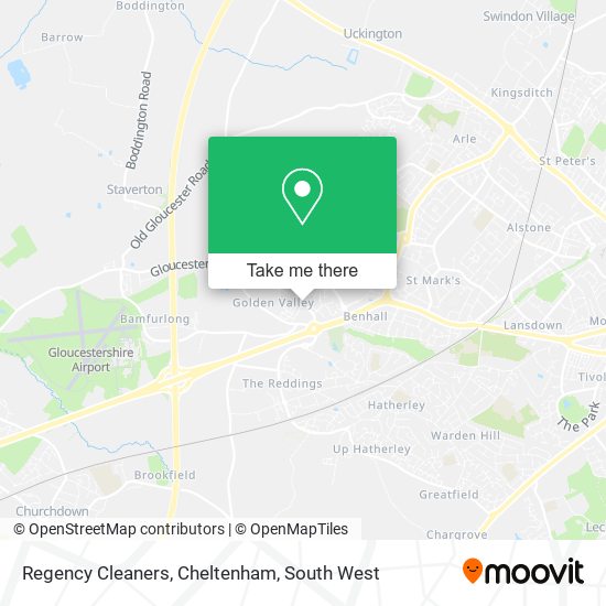 Regency Cleaners, Cheltenham map