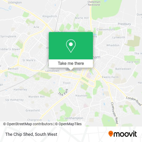 The Chip Shed map