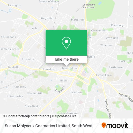 Susan Molyneux Cosmetics Limited map