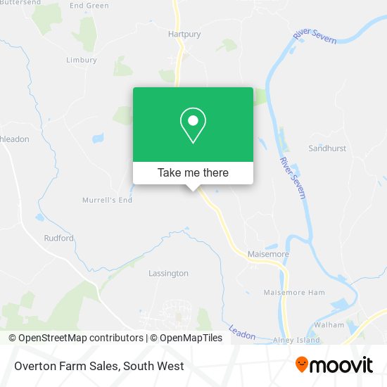 Overton Farm Sales map