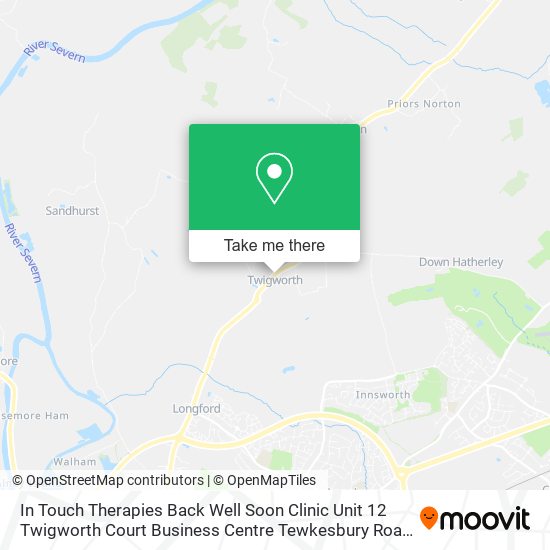 In Touch Therapies Back Well Soon Clinic Unit 12 Twigworth Court Business Centre Tewkesbury Road Tw map