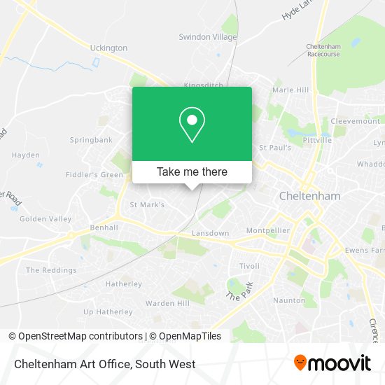 Cheltenham Art Office map