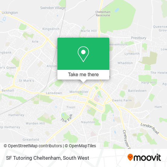 SF Tutoring Cheltenham map