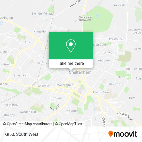 How to Get to Gl50 in Cheltenham by Bus or Train?