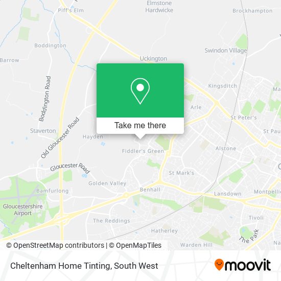 Cheltenham Home Tinting map