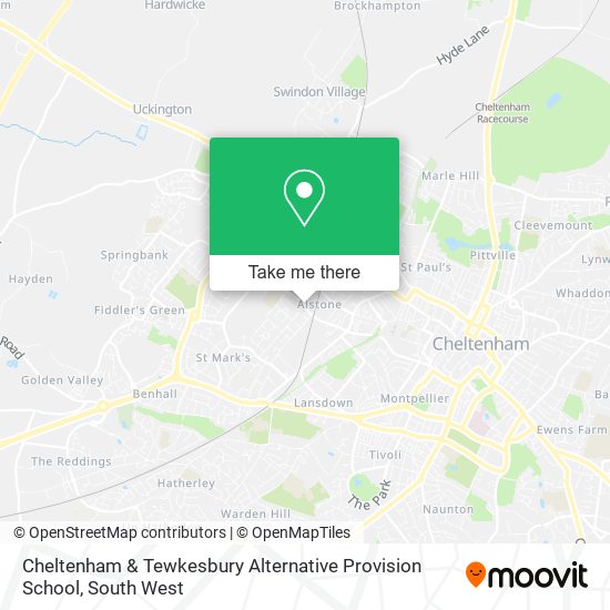 Cheltenham & Tewkesbury Alternative Provision School map