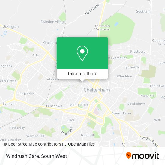 Windrush Care map