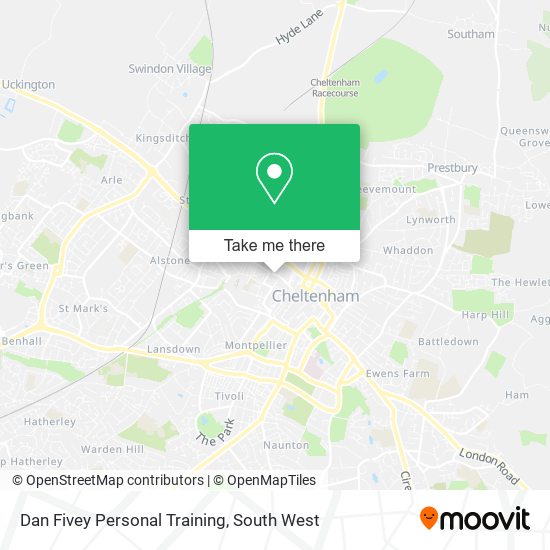 Dan Fivey Personal Training map