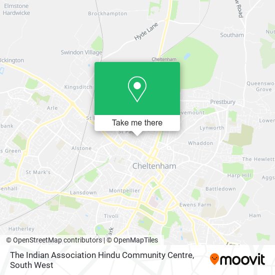 The Indian Association Hindu Community Centre map