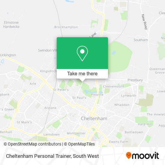 Cheltenham Personal Trainer map