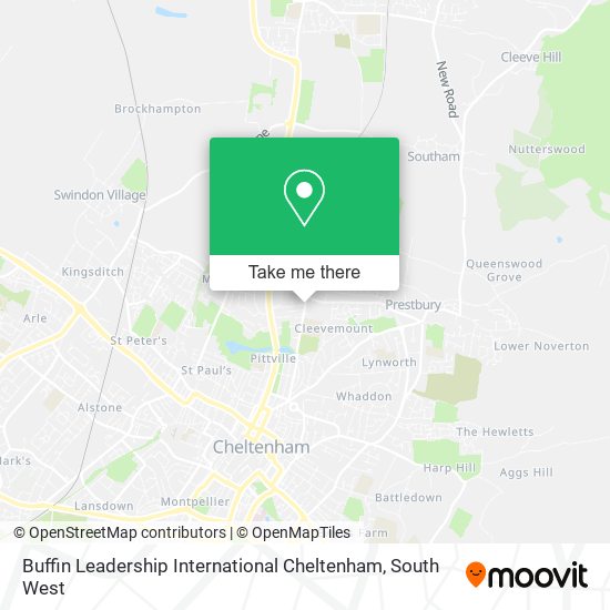 Buffin Leadership International Cheltenham map