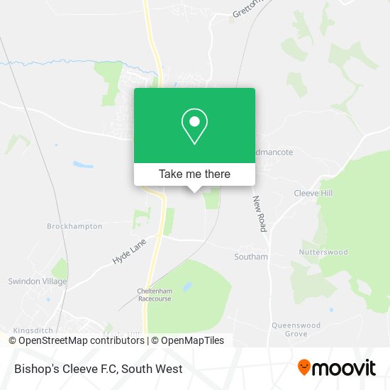 Bishop's Cleeve F.C map