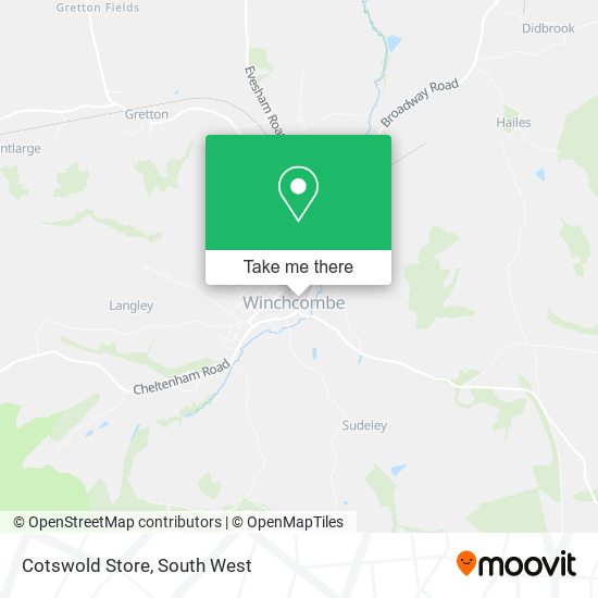 Cotswold Store map