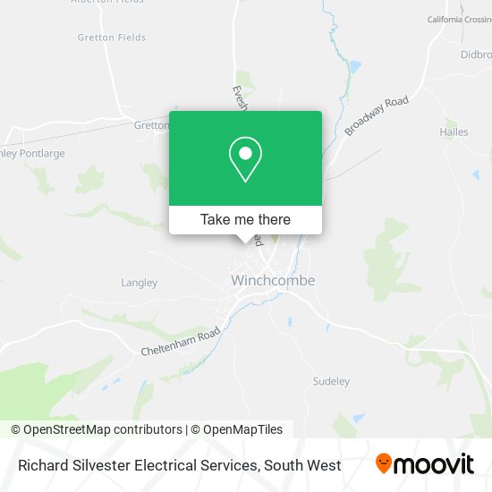 Richard Silvester Electrical Services map