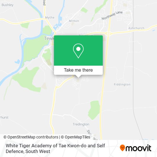 White Tiger Academy of Tae Kwon-do and Self Defence map