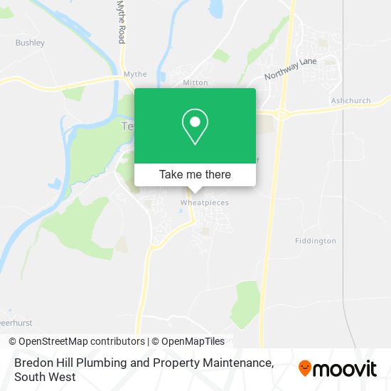 Bredon Hill Plumbing and Property Maintenance map