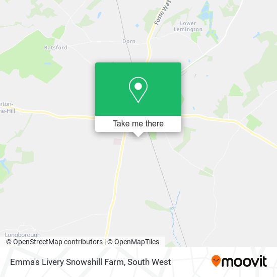 Emma's Livery Snowshill Farm map