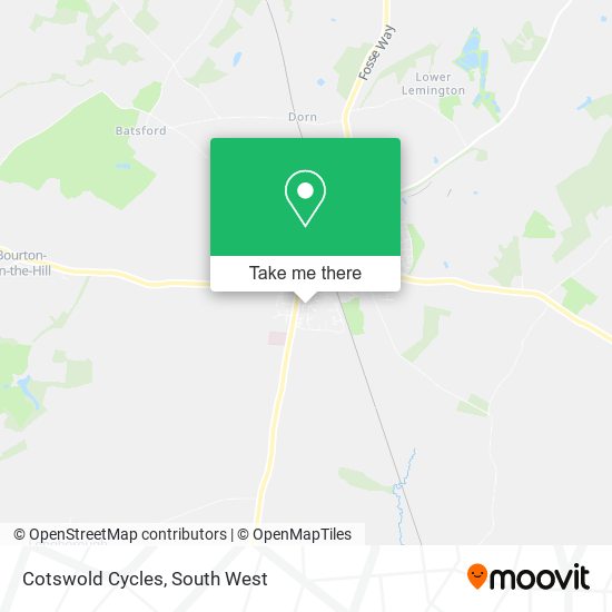 Cotswold Cycles map