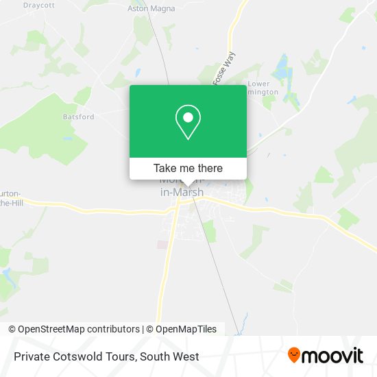 Private Cotswold Tours map