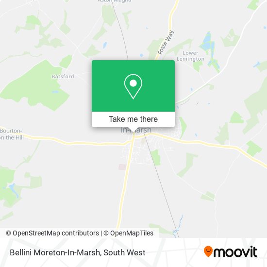 Bellini Moreton-In-Marsh map
