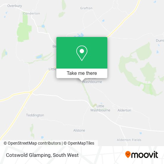 Cotswold Glamping map