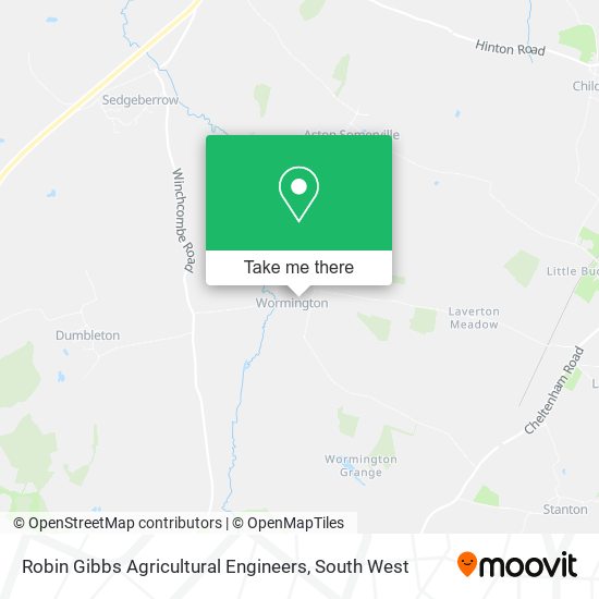 Robin Gibbs Agricultural Engineers map