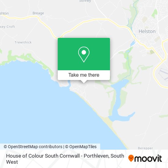 House of Colour South Cornwall - Porthleven map