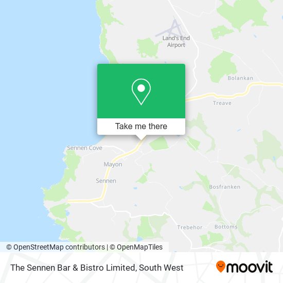 The Sennen Bar & Bistro Limited map