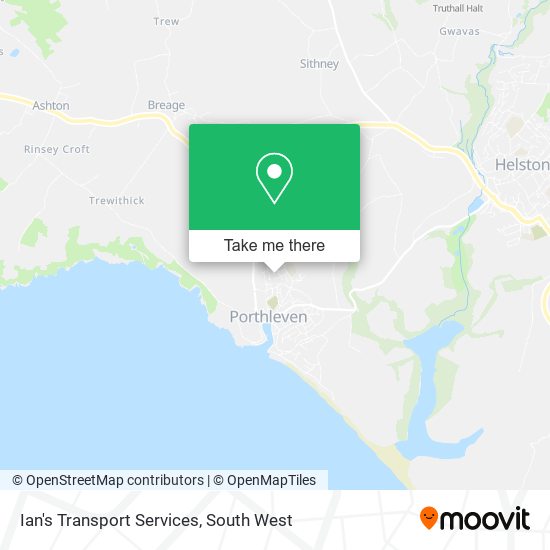 Ian's Transport Services map