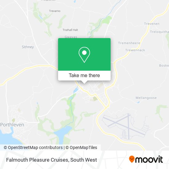 Falmouth Pleasure Cruises map