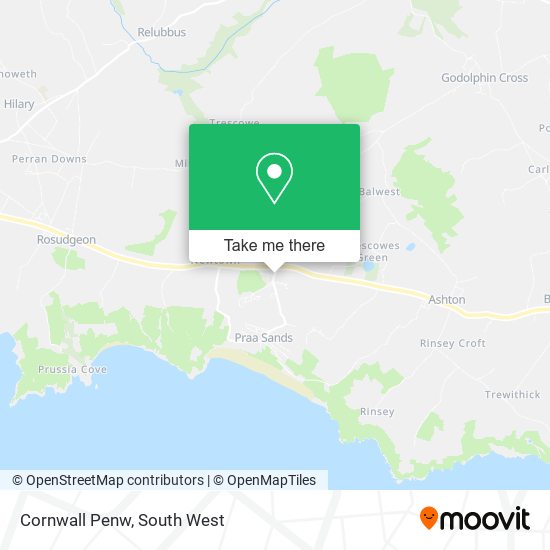 Cornwall Penw map