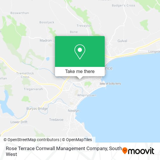 Rose Terrace Cornwall Management Company map