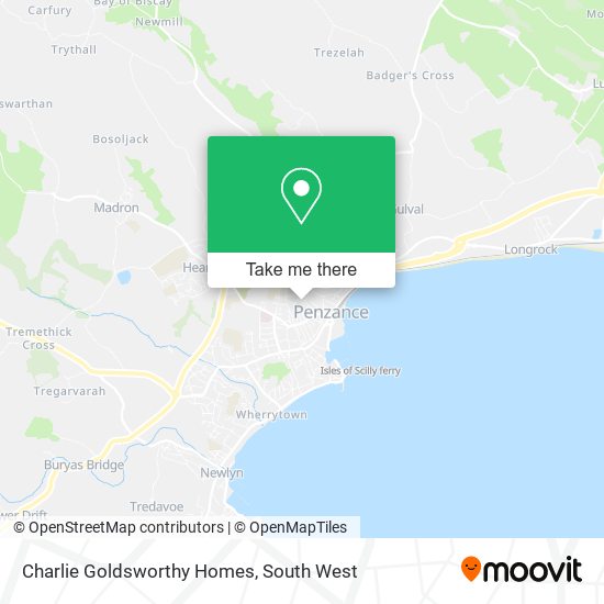Charlie Goldsworthy Homes map