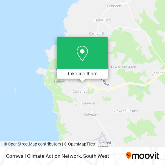 Cornwall Climate Action Network map