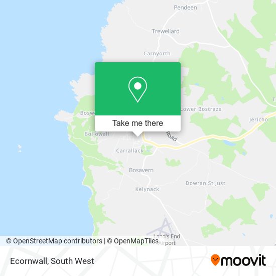 Ecornwall map