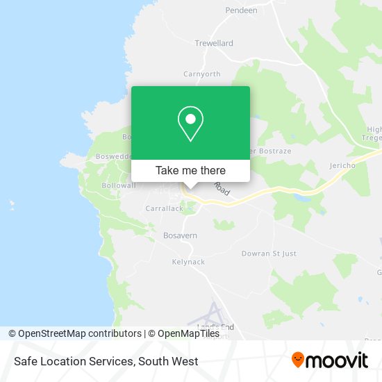 Safe Location Services map