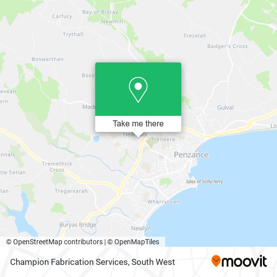 Champion Fabrication Services map