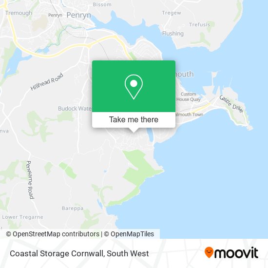 Coastal Storage Cornwall map