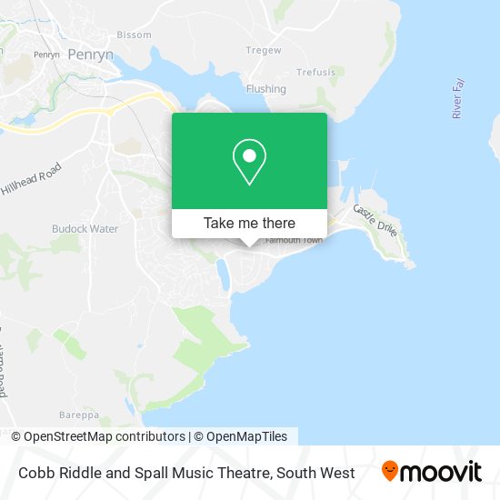 Cobb Riddle and Spall Music Theatre map