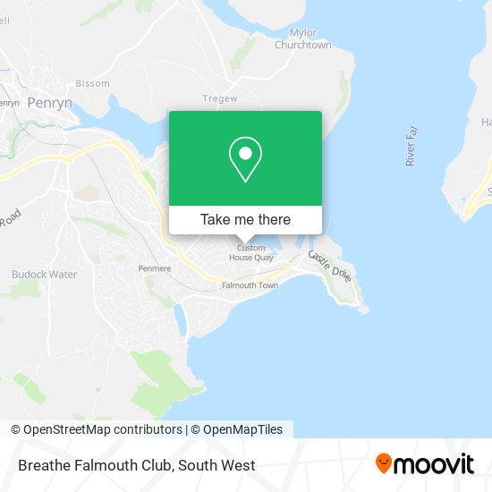 Breathe Falmouth Club map