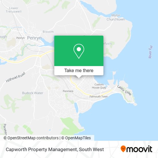 Capworth Property Management map